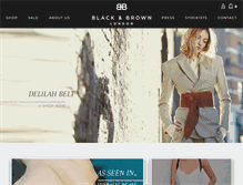 Tablet Screenshot of black-brown.com
